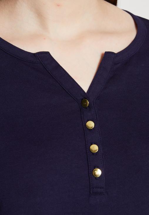 Anna Field nők hosszú ujjú felső sötétkék RTVD523