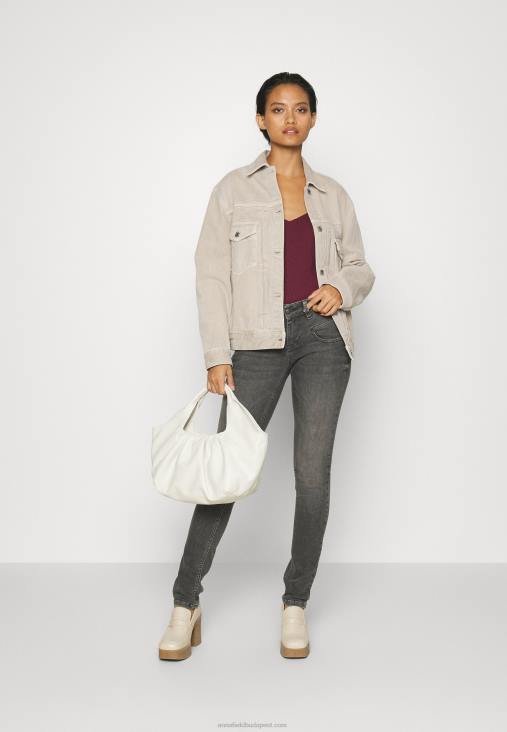 Anna Field nők hosszú ujjú felső sötétvörös RTVD530