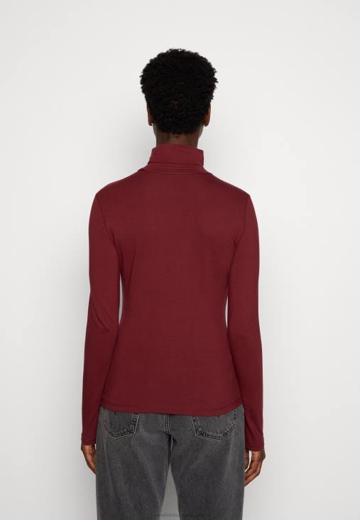 Anna Field nők hosszú ujjú felső sötétvörös RTVD582