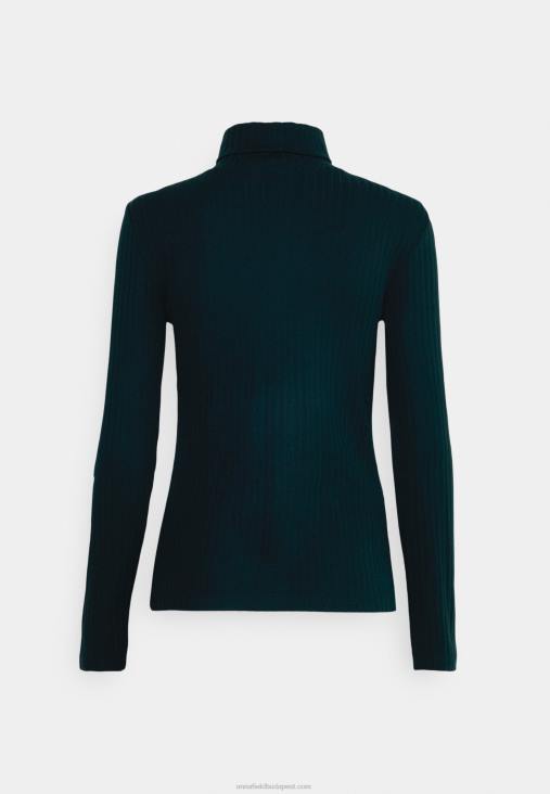 Anna Field nők hosszú ujjú felső sötétzöld RTVD596