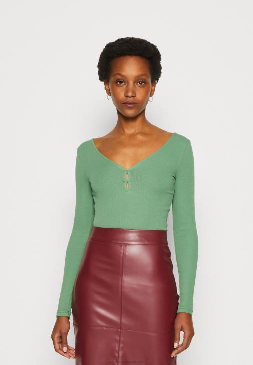 Anna Field nők hosszú ujjú felső zöld RTVD514