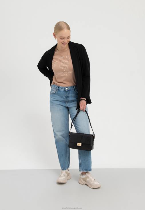 Anna Field nők keltsd életre álmaidat nyomott póló barna RTVD321