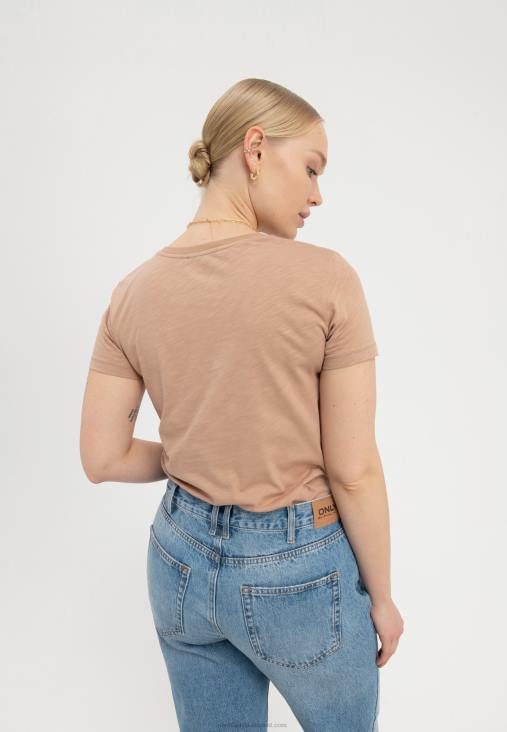 Anna Field nők keltsd életre álmaidat nyomott póló barna RTVD321