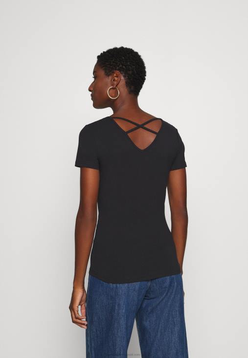 Anna Field nők nyomott póló fekete RTVD249
