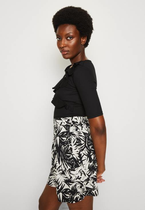 Anna Field nők nyomott póló fekete RTVD268