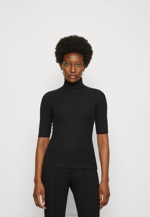 Anna Field nők nyomott póló fekete RTVD291