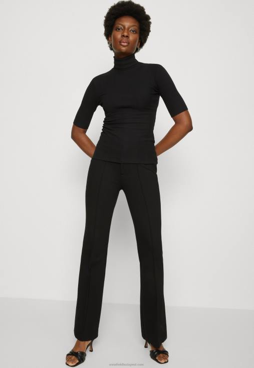 Anna Field nők nyomott póló fekete RTVD291