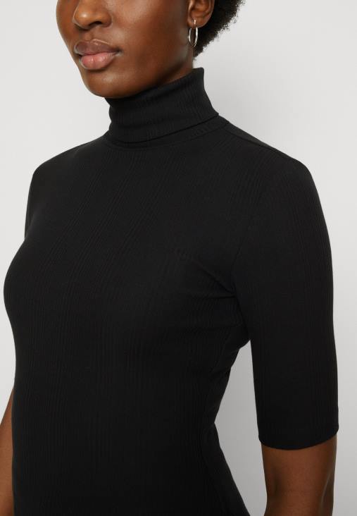 Anna Field nők nyomott póló fekete RTVD291