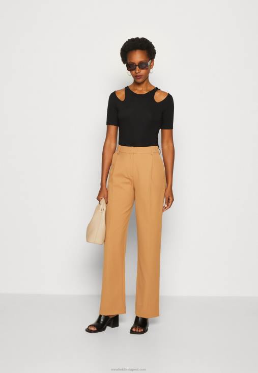 Anna Field nők nyomott póló fekete RTVD307