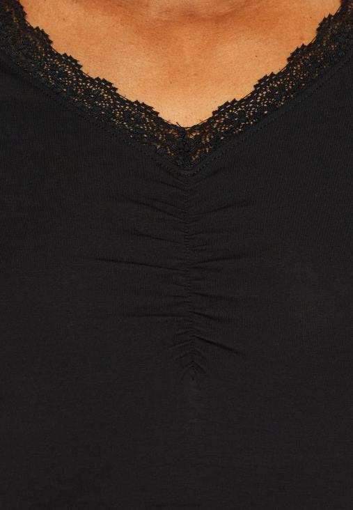 Anna Field nők nyomott póló fekete RTVD353