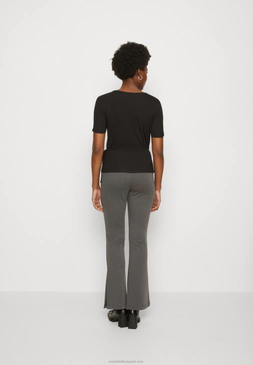 Anna Field nők nyomott póló fekete RTVD361