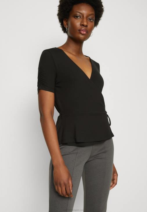Anna Field nők nyomott póló fekete RTVD361