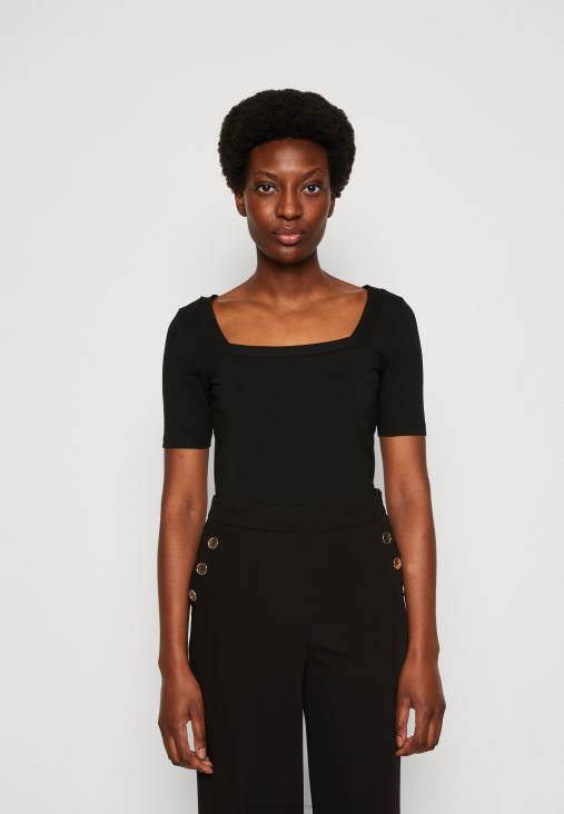 Anna Field nők nyomott póló fekete RTVD375