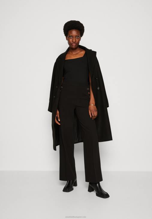 Anna Field nők nyomott póló fekete RTVD375