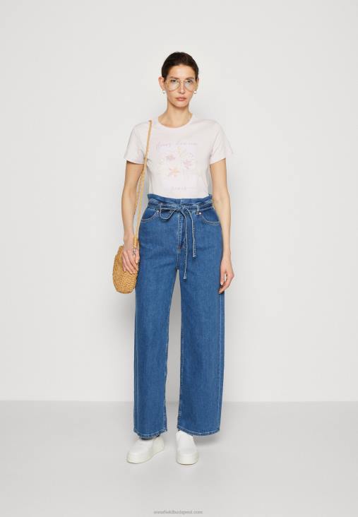 Anna Field nők nyomott póló lila RTVD345