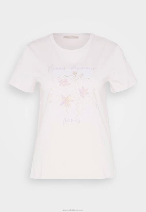 Anna Field nők nyomott póló lila RTVD345