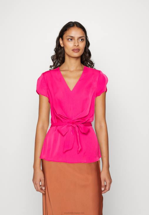 Anna Field nők nyomott póló rózsaszín RTVD262