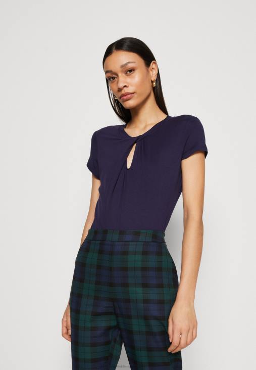 Anna Field nők nyomott póló sötétkék RTVD355