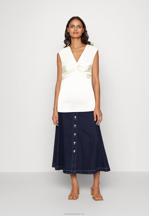 Anna Field nők nyomott póló törtfehér RTVD311