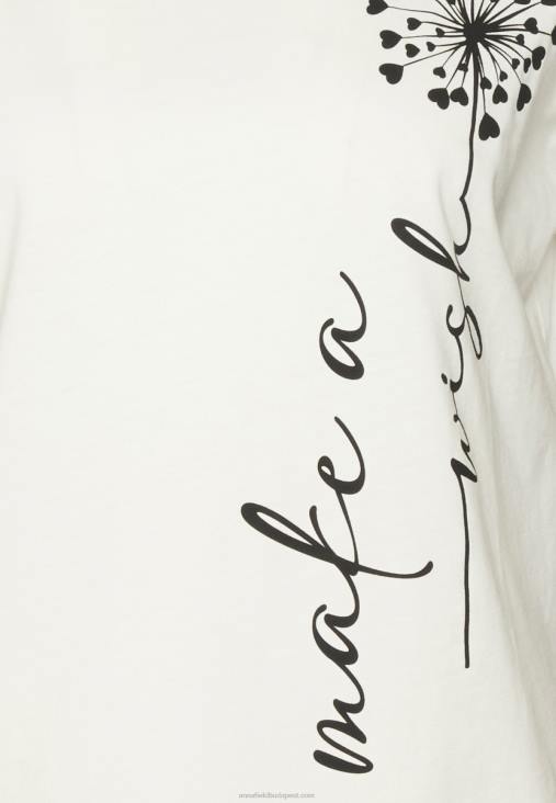 Anna Field nők nyomott póló törtfehér RTVD370