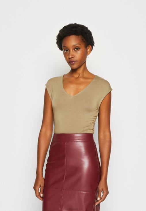 Anna Field nők nyomtatott póló bézs RTVD309