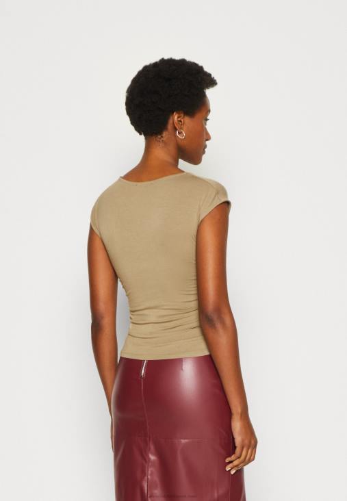 Anna Field nők nyomtatott póló bézs RTVD309