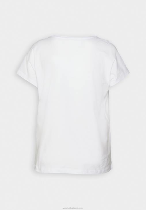 Anna Field nők nyomtatott póló fehér RTVD299