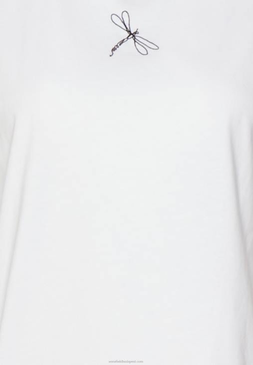 Anna Field nők nyomtatott póló fehér RTVD299