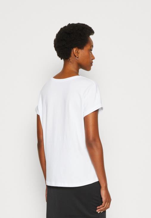 Anna Field nők nyomtatott póló fehér RTVD333