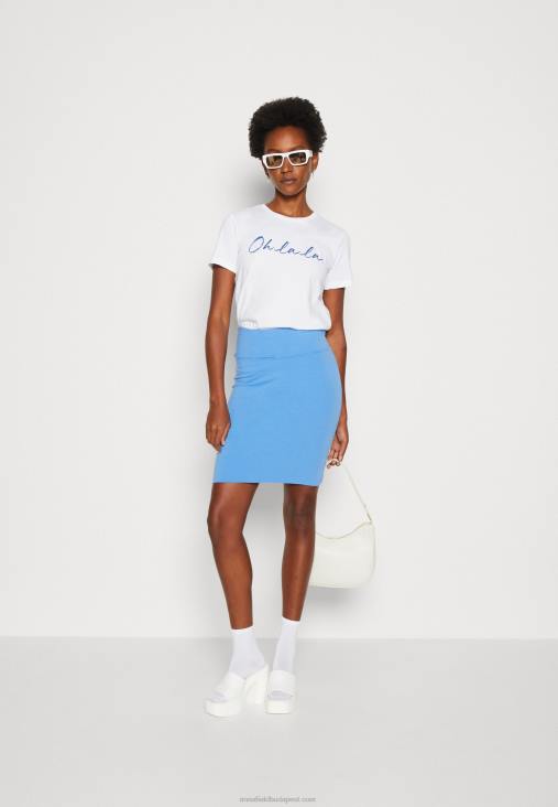 Anna Field nők nyomtatott póló fehér RTVD347