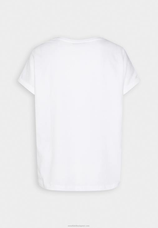 Anna Field nők nyomtatott póló fehér RTVD367