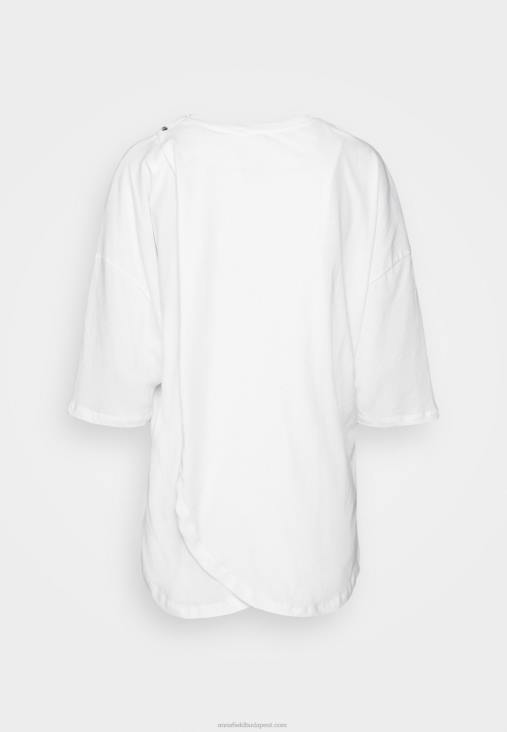 Anna Field nők nyomtatott póló fehér RTVD371