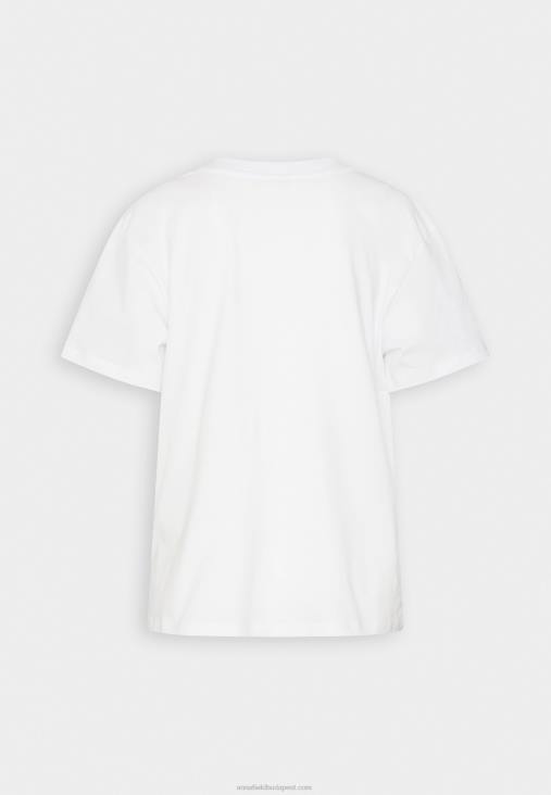 Anna Field nők nyomtatott póló fehér RTVD372