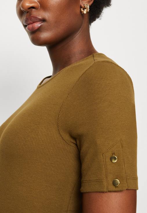 Anna Field nők nyomtatott póló khaki RTVD368