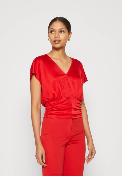 Anna Field nők nyomtatott póló piros RTVD303