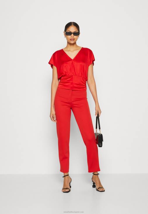 Anna Field nők nyomtatott póló piros RTVD303