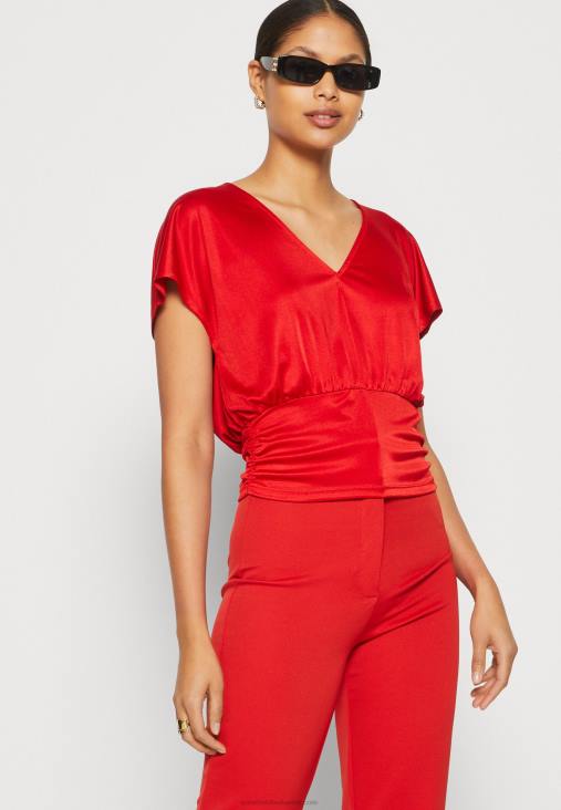 Anna Field nők nyomtatott póló piros RTVD303