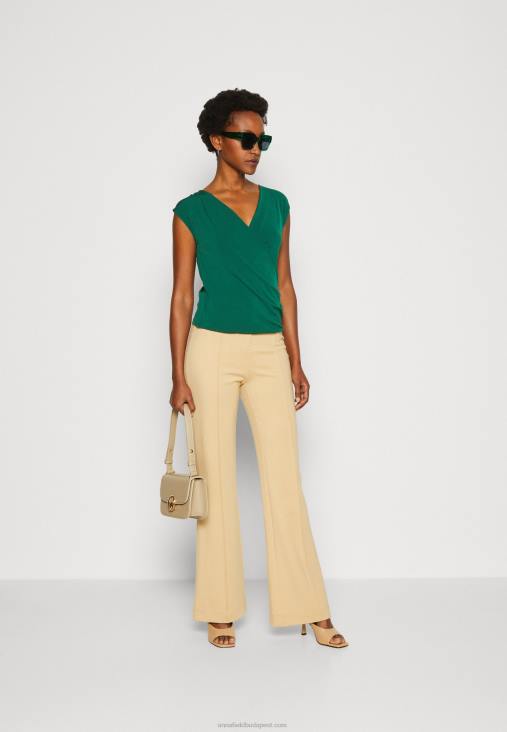 Anna Field nők nyomtatott póló zöld RTVD294