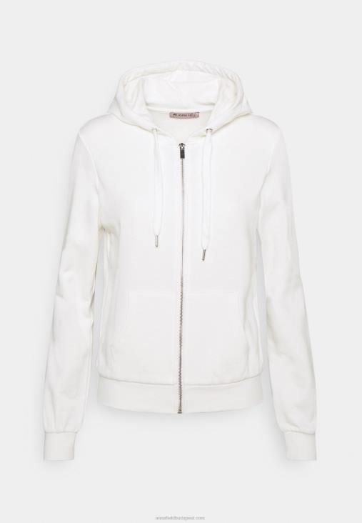 Anna Field nők cipzáras pulóver törtfehér RTVD767