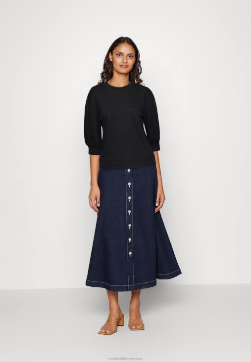 Anna Field nők fekete pulóver RTVD763