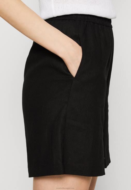 Anna Field nők lenkeverék rövidnadrág fekete RTVD858