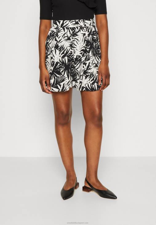 Anna Field nők rövidnadrág fekete/törtfehér RTVD860