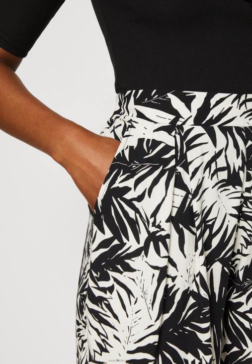 Anna Field nők rövidnadrág fekete/törtfehér RTVD860