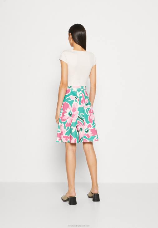 Anna Field nők farmer ruha fehér/zöld/rózsaszín RTVD68