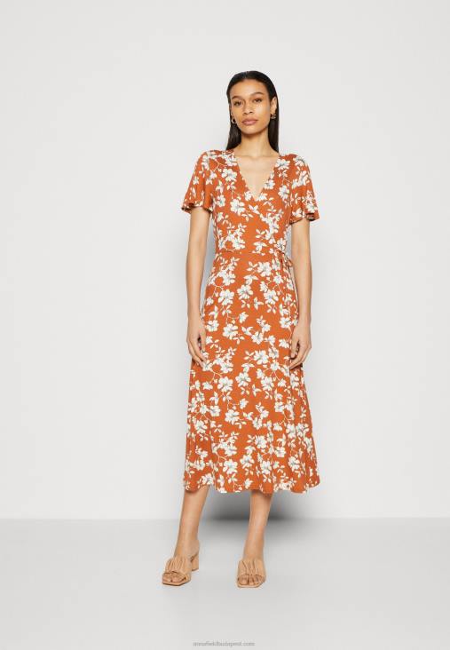 Anna Field nők jersey ruha barna/fehér RTVD185