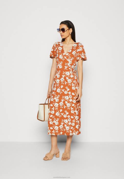 Anna Field nők jersey ruha barna/fehér RTVD185