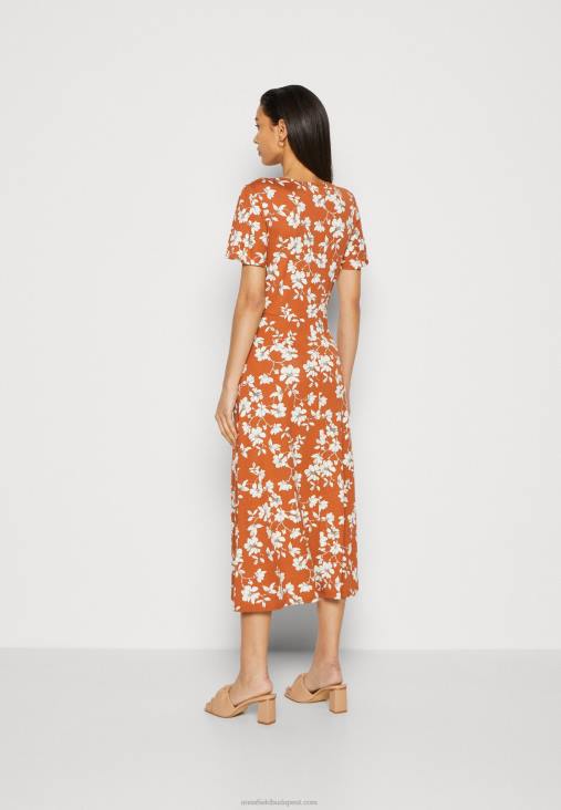 Anna Field nők jersey ruha barna/fehér RTVD185