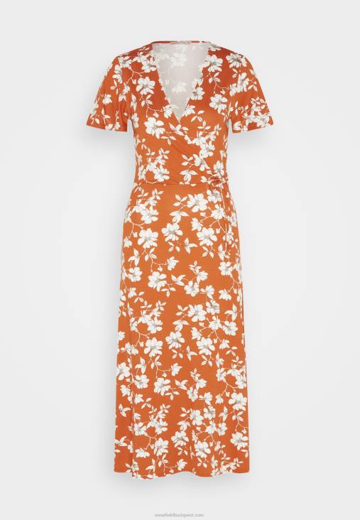 Anna Field nők jersey ruha barna/fehér RTVD185