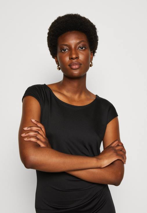 Anna Field nők jersey ruha fekete RTVD136