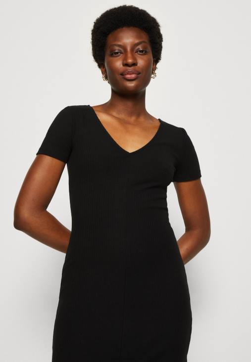 Anna Field nők jersey ruha fekete RTVD137